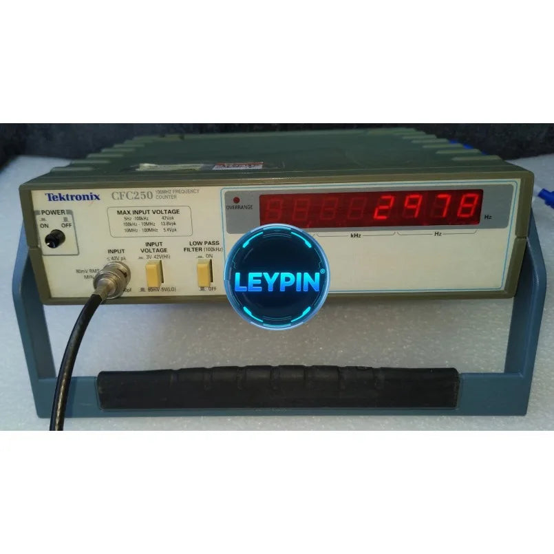 Tektronix Model CFC250 100MHZ Frequency Counter Working Condition with DIY cable    ytdi