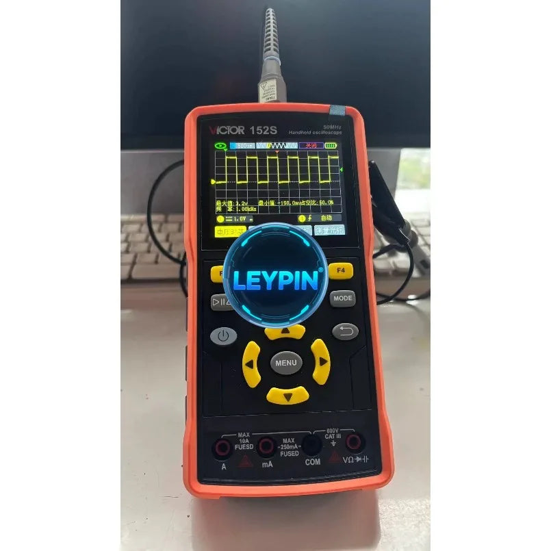 VICTOR 152S 50MHz Handheld Dual Channel Oscilloscope Multimeter 3.2" Color Screen, Signal Generator, Waveform Storage    ytdi