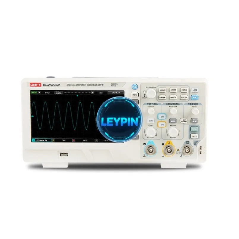 UNI-T UTD2102CEX+ (2 Channels / 100 MHz) UTD2052CEX+ 50MHz UTD2202CEX+ 200 MHz 1GSa/s 64kpts 5000 Wfms/s 6   lexso