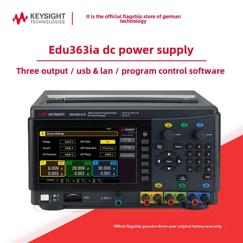 Keysight Edu36311A Portable Desktop DC Power Supply Independent Channel Education Kit OEM Customization Support Test Instruments