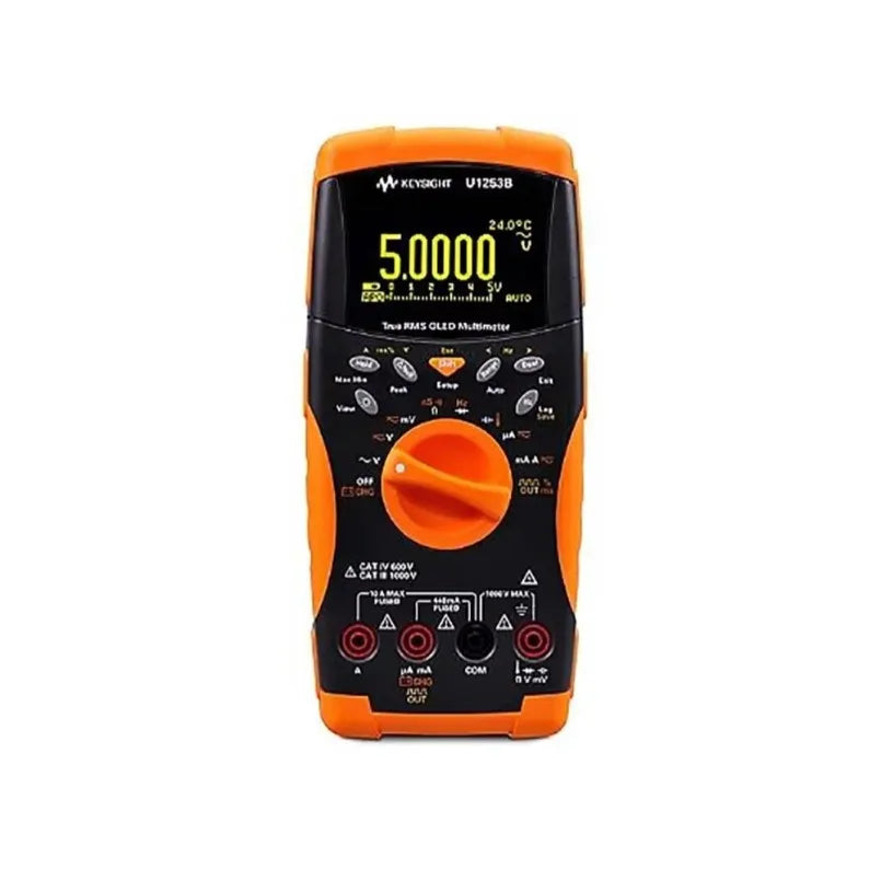 Keysight Technologies U1253B Handheld Digital Multimeter True RMS 10A AC/DC Max 1000V AC Max 1 Year Warranty lexso