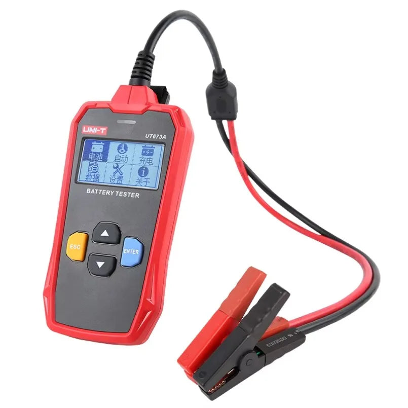 UT673A Car Battery Tester Charger Analyzer 12V 24V Voltage Battery Test Car Battery Tester Charging Scanner Tool lexso