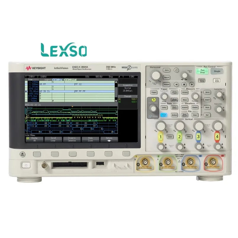 Keysight DSOX3034T Oscilloscope: 350 MHz, 4 Analog Channels lexso