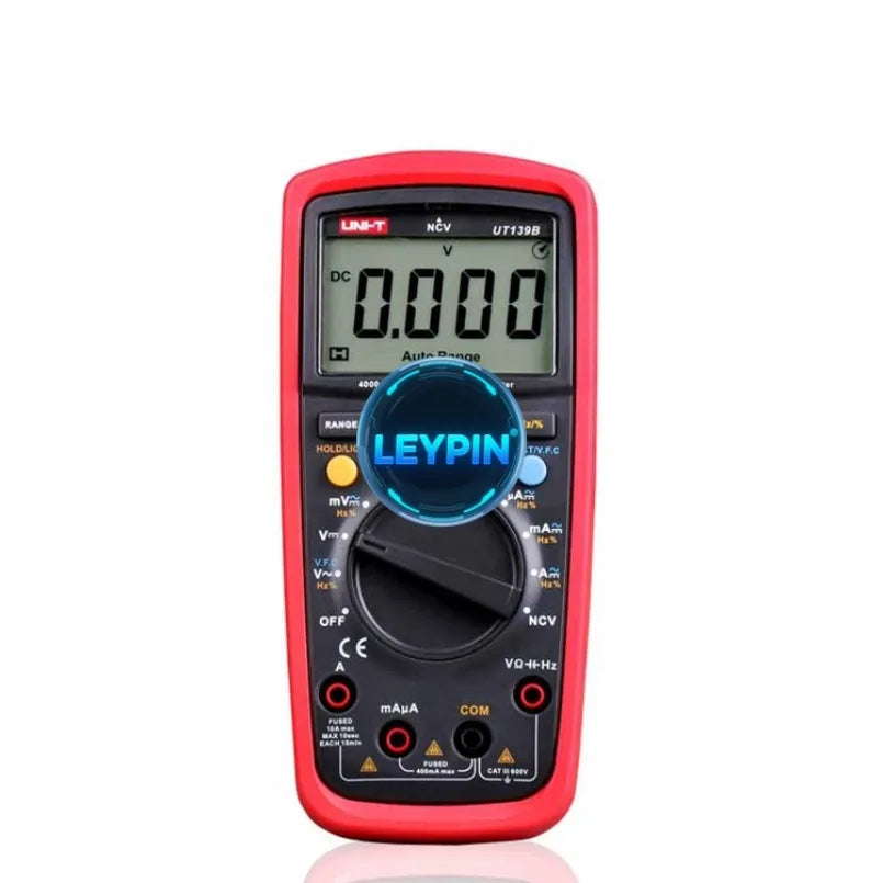 UNI-T UT139B Digital Multimeter Auto Range True RMS Meter LPF Filter LoZ AC DC V a TemperatureTest     lexso