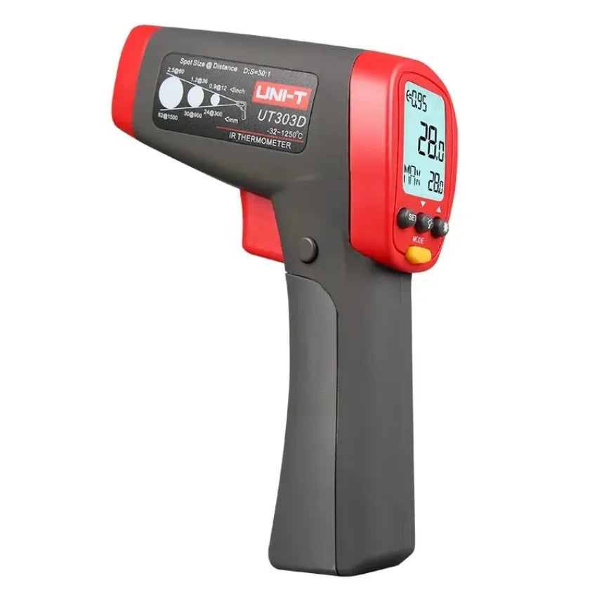 UNI-T Infrared Thermometer High Temperature Industrial Infrared Thermometer -32 - +1250 Centigrade 30 to 1 UT303D LS    ytdi