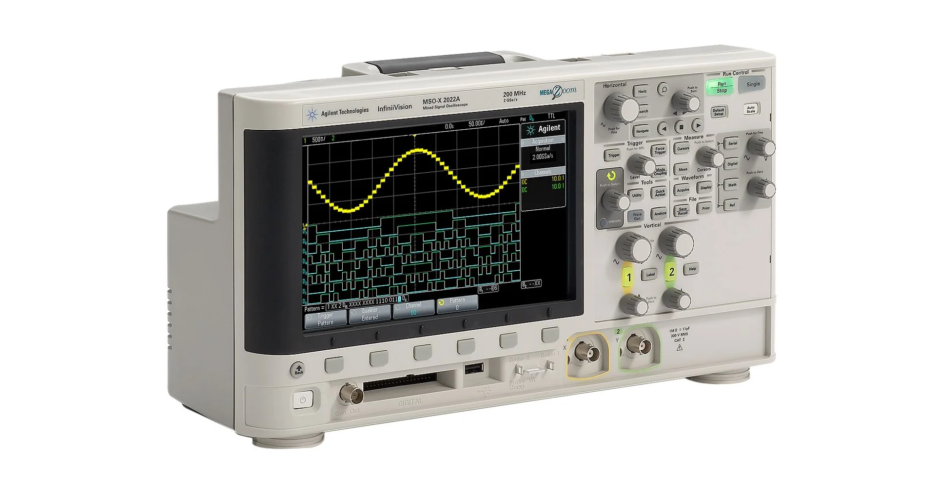 TTLTES KEYSIGHT DSOX2002A Digital Oscilloscope 70 MHz 2 Analog Channels 2 GSa/s Sample Rate