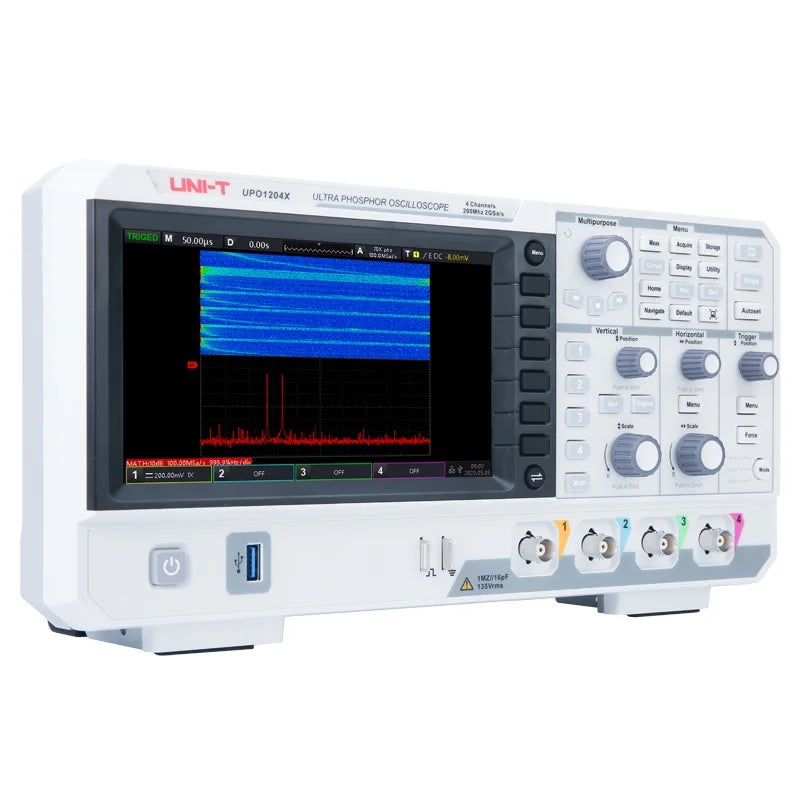 UNI-T UPO1104X 100MHz Digital Oscilloscope 4 Channel 2GSa/s 500,000wfms/s Storage High Performance 4 Channel Oscilloscope lexso