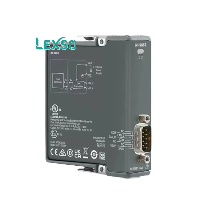 National Instruments 9862 Single Port High Speed NI-XNET CAN C-series Module lexso