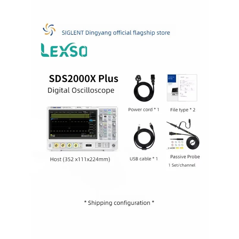 Siglent Digital Oscilloscope SDS2072/74/2102/04/2202/2352/54/2502/04X Plus  lexso