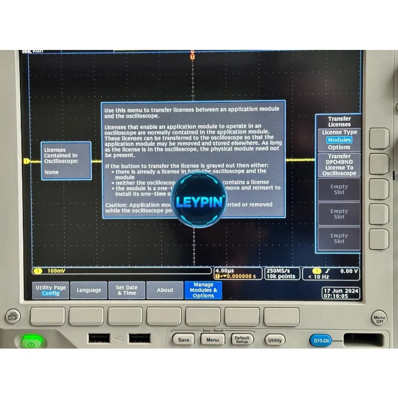 Tektronix DPO4BND Application Module Software Bundle DPO4000B MSO4000B MDO4000/C    ytdi