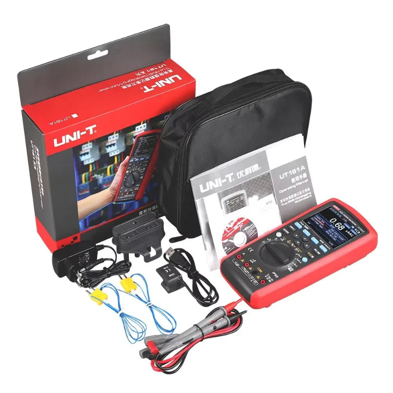 UNI-T UT181A 10A 1000V Electric Multimeter Precise LCD Digital Meter True RMS Datalogging Digital Multimeters Voltmeter lexso