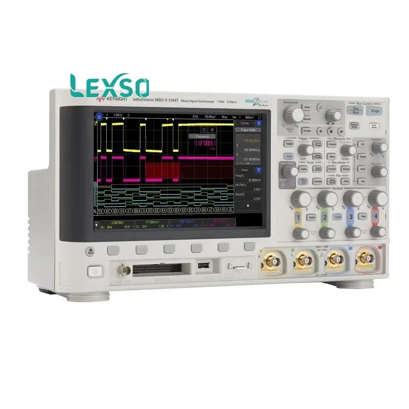 Keysight MSOX3102T Mixed Signal Oscilloscope: 1 GHz, 2 Analog and 16 Digital Channels lexso