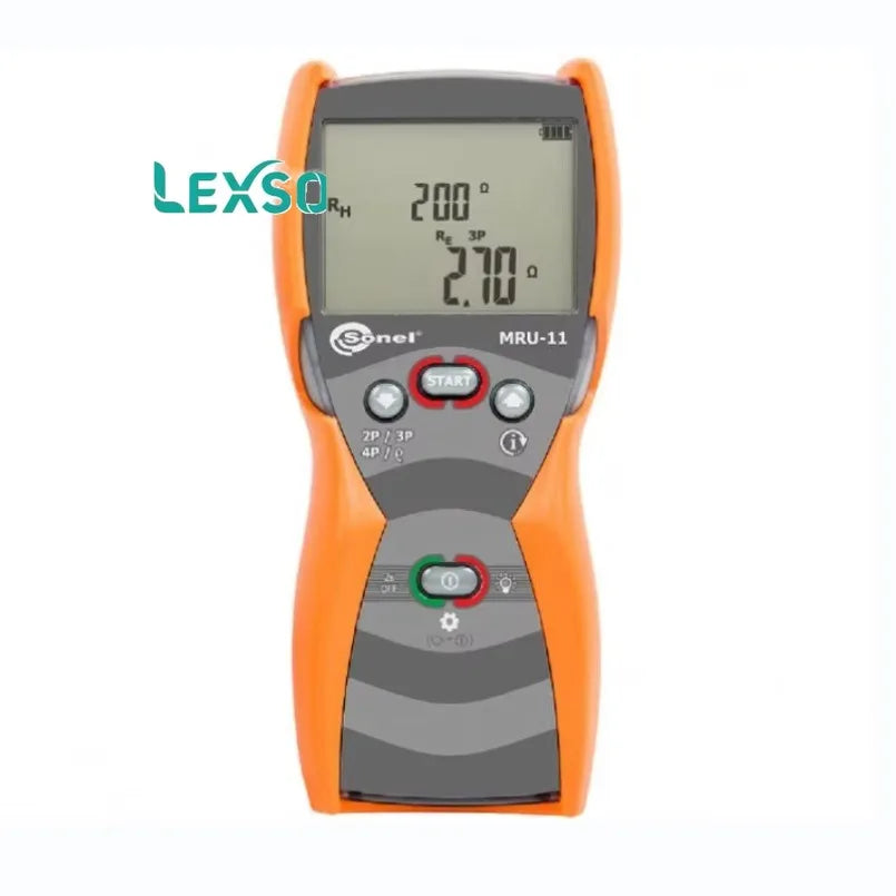 Sonel MRU-11 Earth Resistance and Soil Resistivity Meter with -10 to +50C Operating Temperature Range and   lexso