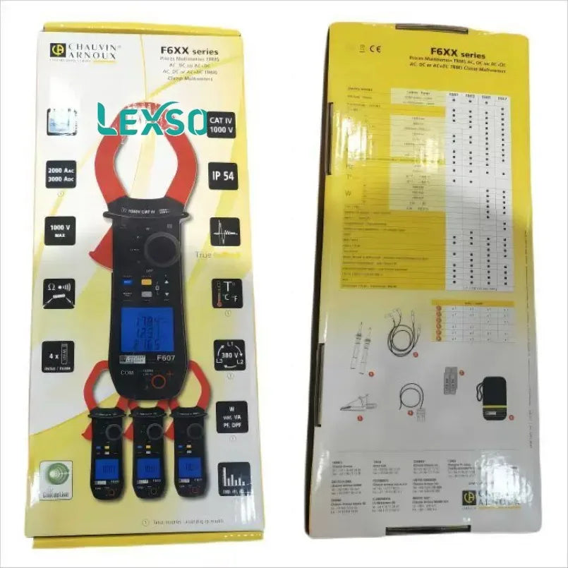 Chauvin Arnoux F607 Clamp Multimeter For Power And Harmonics Measurement  Analysis   lexso