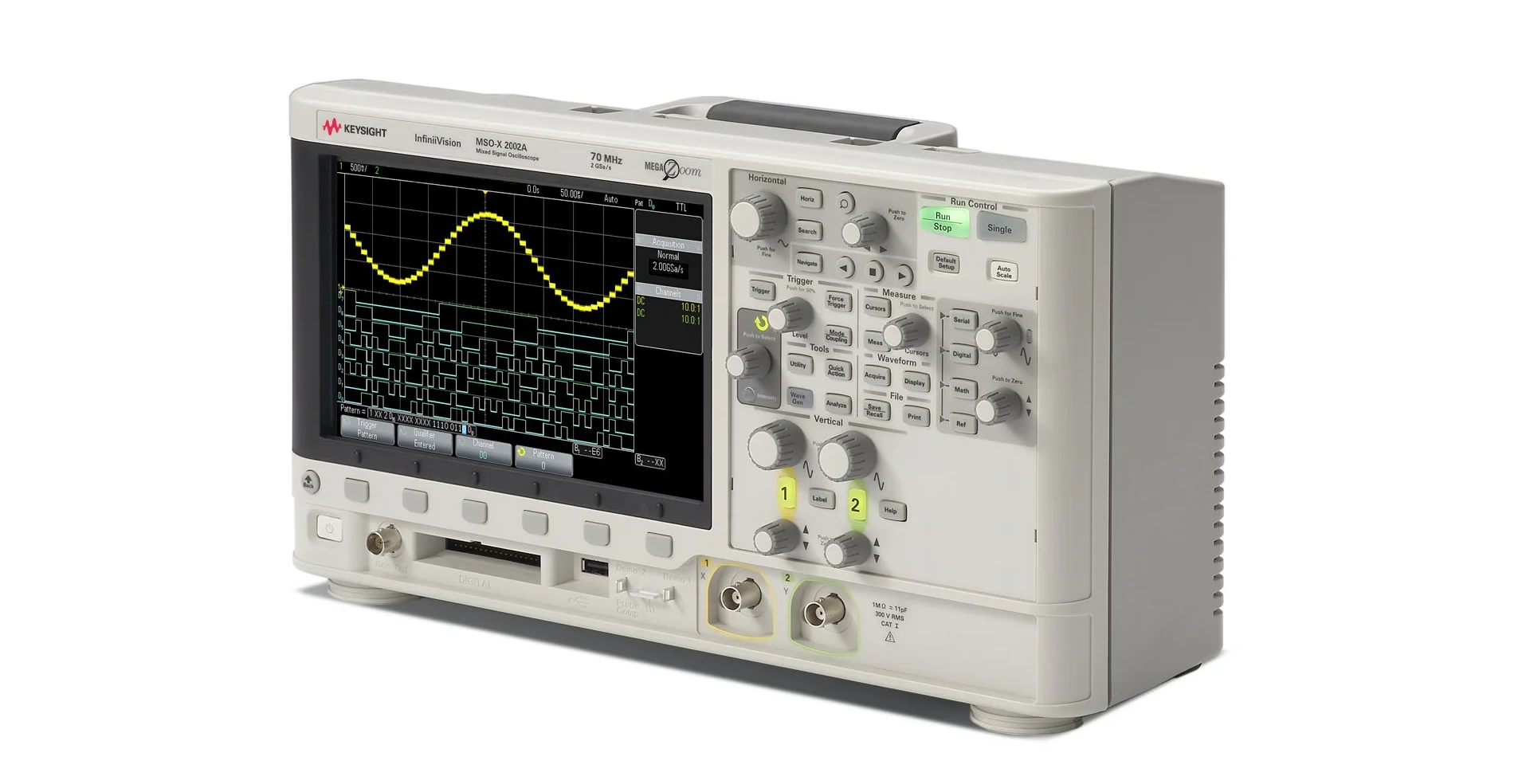 TTLTES Keysight MSOX2002A/MSOX2012A Mixed Signal Oscilloscope 70/100 MHz 2 Analog Plus 8 Digital Channels