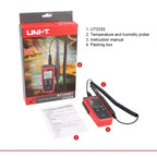 UNI-T UT333S Split Thermometer Outdoor Hygrometer Digital Industrial Air Temperature and Humidity Detector LCD Dual Display lexso
