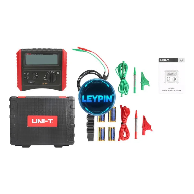UNI-T UT586+ Digital RCD Tester RCD Trip Time/Current test Voltage 480V  CAT III 600V  Backlight  APO  Low Battery     lexso