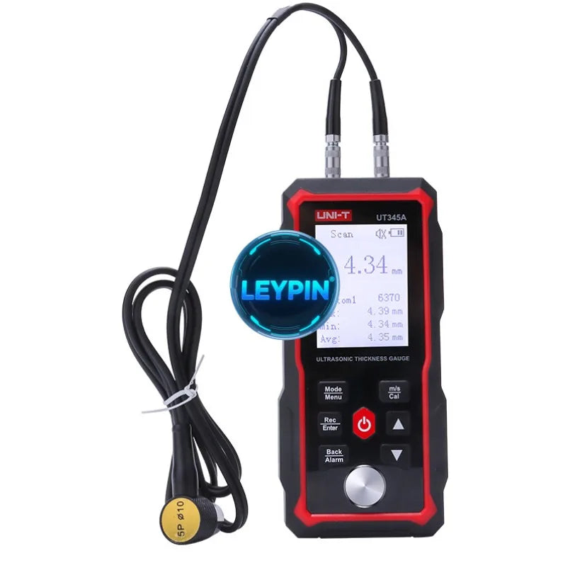 UNI-T UT345A Ultrasonic Thickness Gauge Lithium Battery Auto Calibration  300 Groups of Data Storage Car     lexso