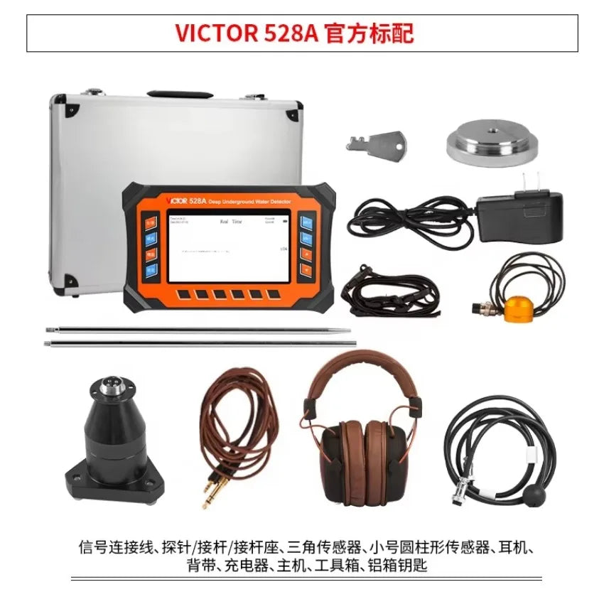 VICTOR VC538A Water Pipe Leak Detector Pressure Pipe System Detector Water Leak Detector Water Underground Leakage LS   ytdi