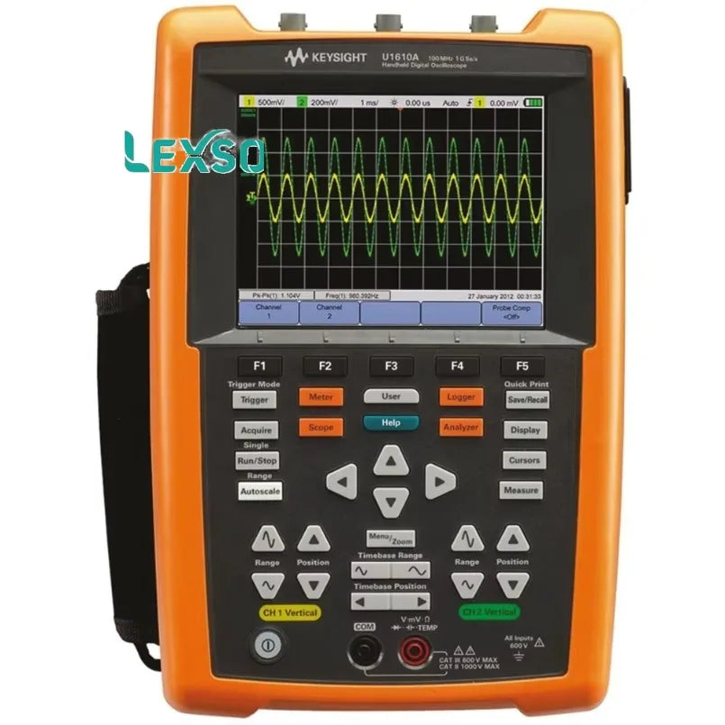 Keysight Technologies U1610A U1600 Series, 100MHz Handheld Oscilloscope, 2 Analogue Channels lexso
