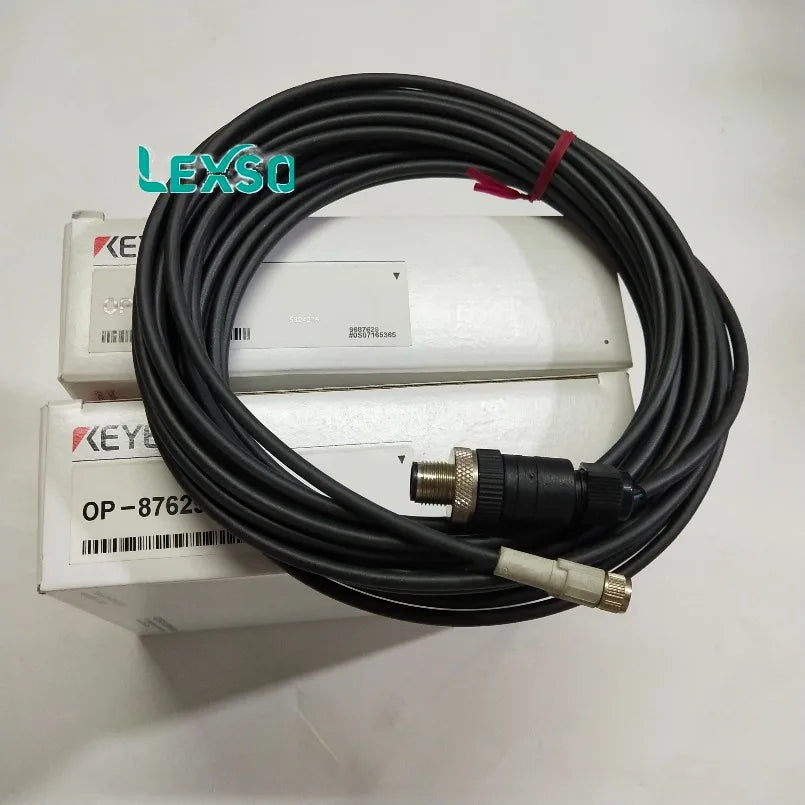 KEYENCE New OP-87629 Connector Cable M8 Straight 10m Oil-resistant lexso