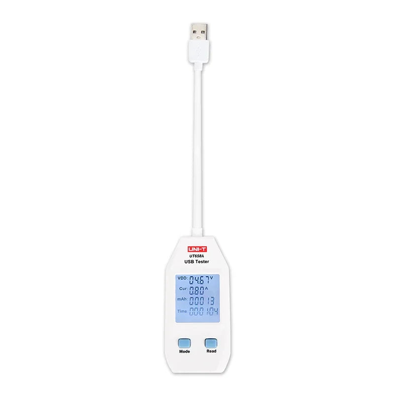Unit-t UT658A Portable Output Voltage Current Resistance USB Professional Tester Meter USB Digital Display Data Storage lexso