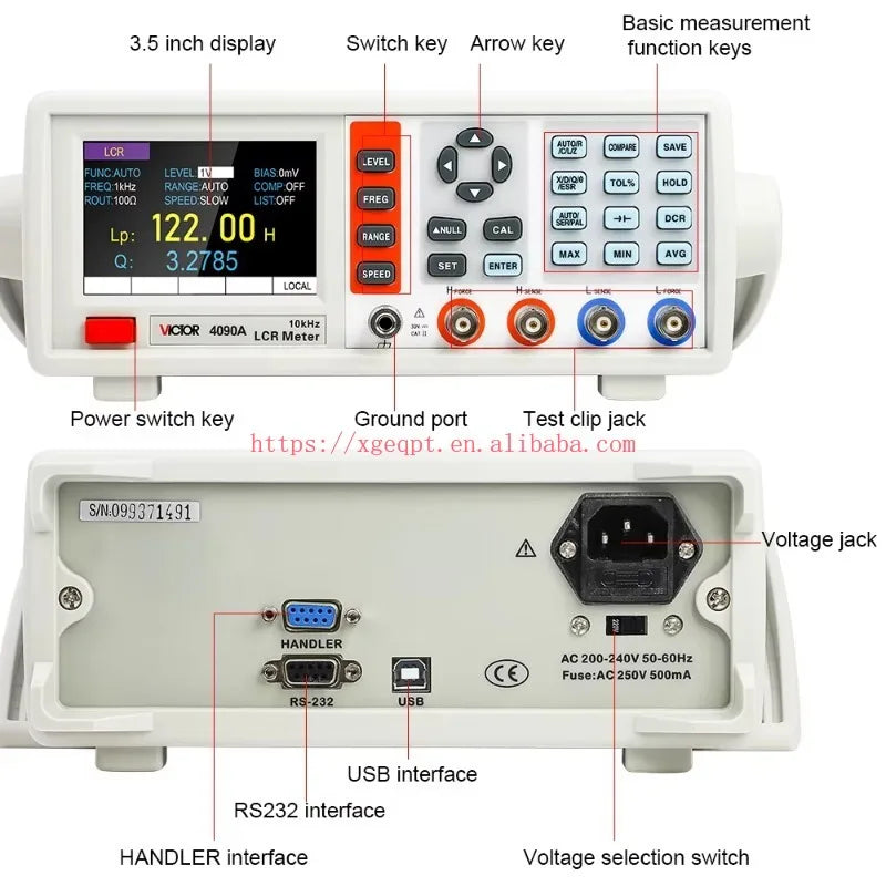 VICTOR 4091B 10-20 KHz Desktop Digital LCR Meter   ytdi