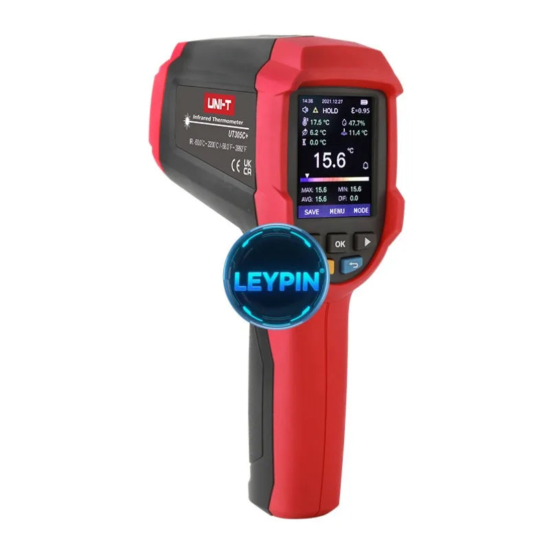 UNI-T UT305A+ UT305C+ Series Infrared Thermometers -50~ 2200 10%RH~90%RH Type K Thermocouple   lexso