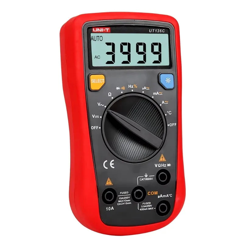 UNI-T UT136C 10A AC DC Unity Digital Multimeter Price Multimeter Specifications Circuit Measurement Multimeter Ohm Tester lexso