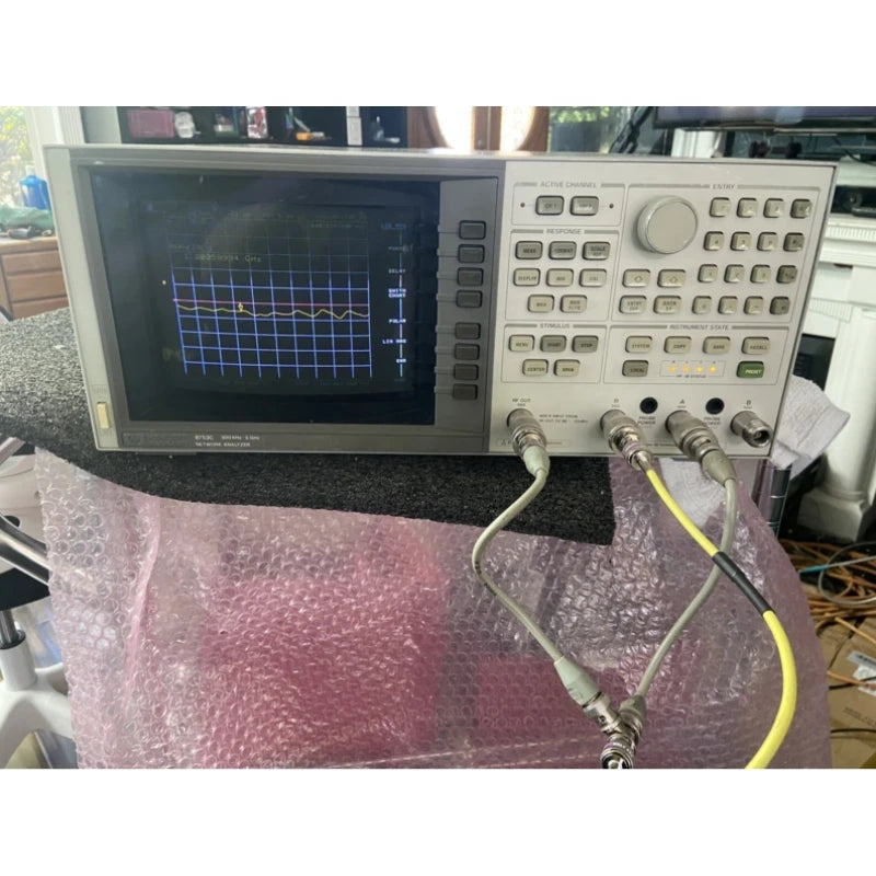 Used Agilent 8753C 300KHz - 3GHz Vector Network Analyzer Perfect Vna W/Source    ytdi