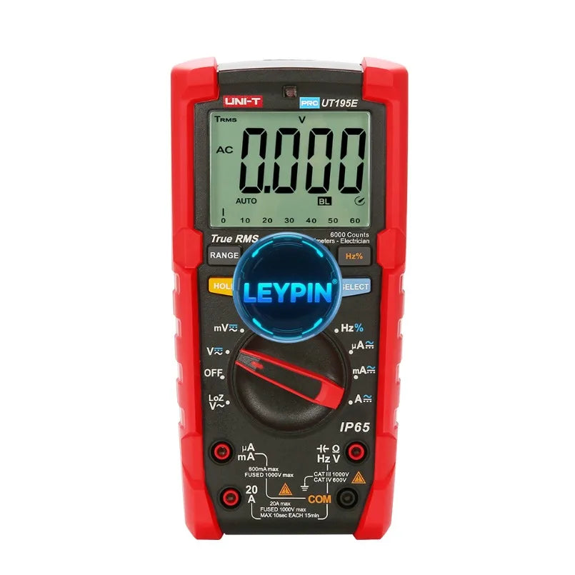 UNI-T UT195E Smart Multimeter Waterproof IP65 Flashlight LoZ Voltage Measurement True RMS Digital Multimeter     lexso