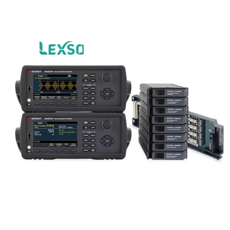 Keysight DAQ973A Data Acquisition System, 3-slot mainframe with USB and LAN, sample rates up to 800 kSa/s    lexso