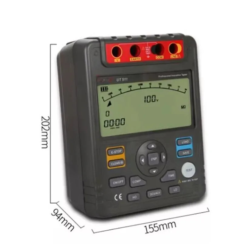 UNI-T UT511 Insulation Resistance Tester High Precision Electrician Shaking Table lexso
