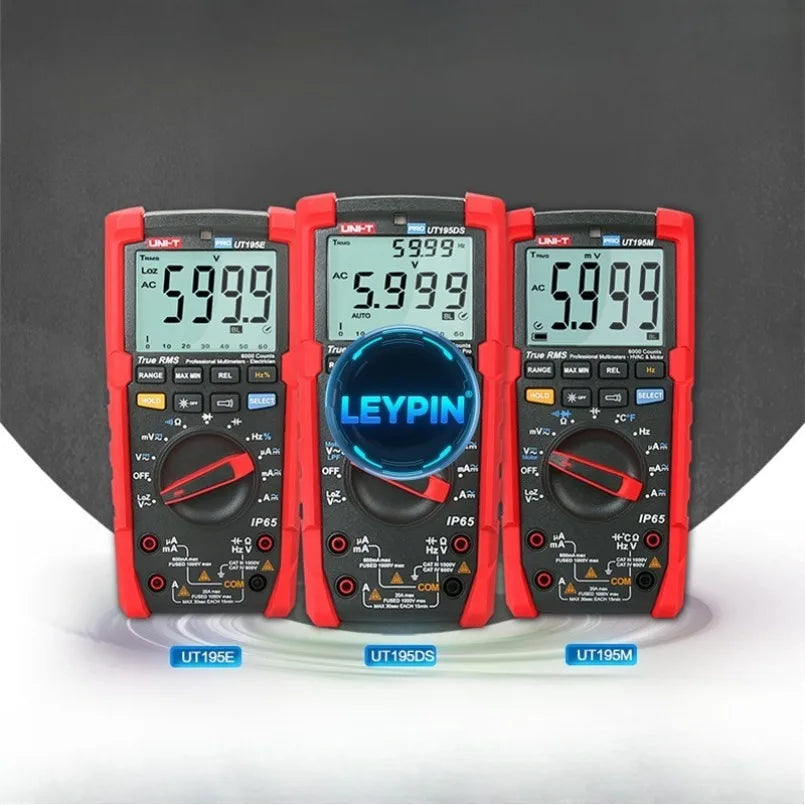 UNI-T Professional Digital Multimeter UT195M UT195DS 750V AC DC Voltage True RMS Electrician Tester Frequency  lexso