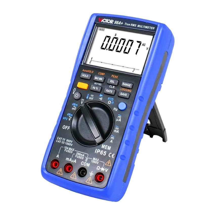 VICTOR VC98A+ Digital Multimeter 22000 Words With AC Hz Peak Measurement Digital Multimeter Bar Graph True RMS DMM Meter   ytdi