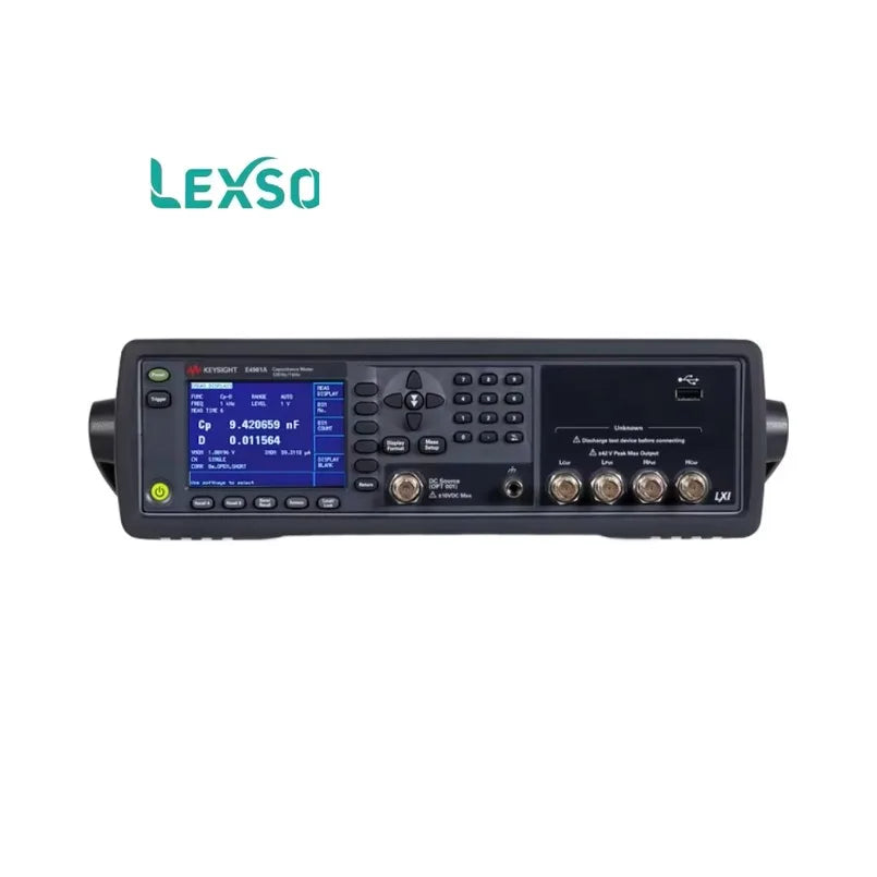 Keysight E4981A Capacitance Meter High Speed Measurement:2.3Ms (1MHz), 3.0Ms (1KHz), 11.0Ms (120Hz) 256 CH Correction    lexso