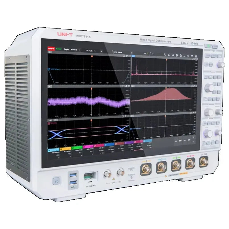 UNI-T MSO7104X High Bandwidth Mixed signal Oscilloscope Four Channels 1GHz Bandwidth 10GSa/s Sample Rate 1Gpts Memory Depth lexso