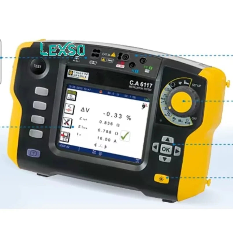 Original CHAUVIN ARNOUX AEMC CA 6116N Multi-Function Installation Tester Equipped with Advanced Type-B RCD Testing    lexso