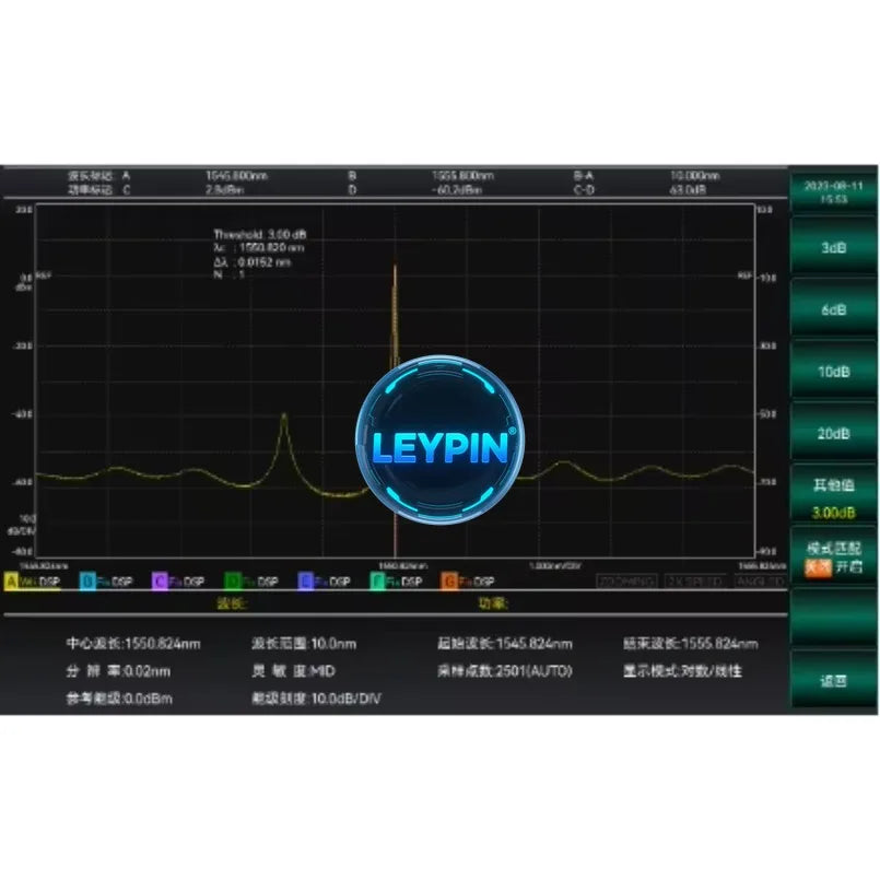 Ceyear 6362D Spectrum Analyzer,20pm Minimum Spectral Resolution,Spectral Scanning Range From 600nm to 1700nm         ytdi