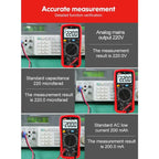 UNI-T UT890C AC DC 20A 1000V 6000 Counts RMS Digital Multimeters LCD Display Voltage Current Resistance Multimeter Digital lexso