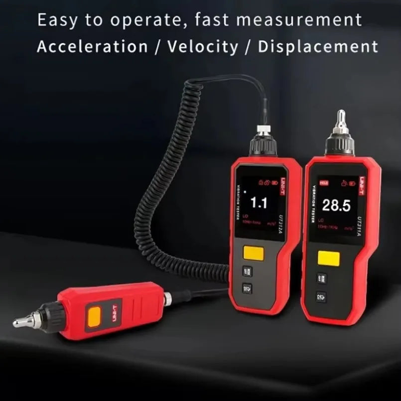 UNI-T UT311A UT315A UT312 Handheld Vibration Tester Digital LCD Display Data Hold Velocity Displacement Testers 2.4 TFT Screen lexso
