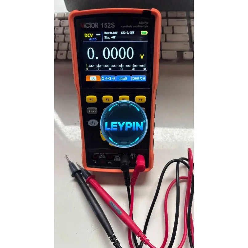VICTOR 152S 50MHz Handheld Dual Channel Oscilloscope Multimeter 3.2" Color Screen, Signal Generator, Waveform Storage    ytdi