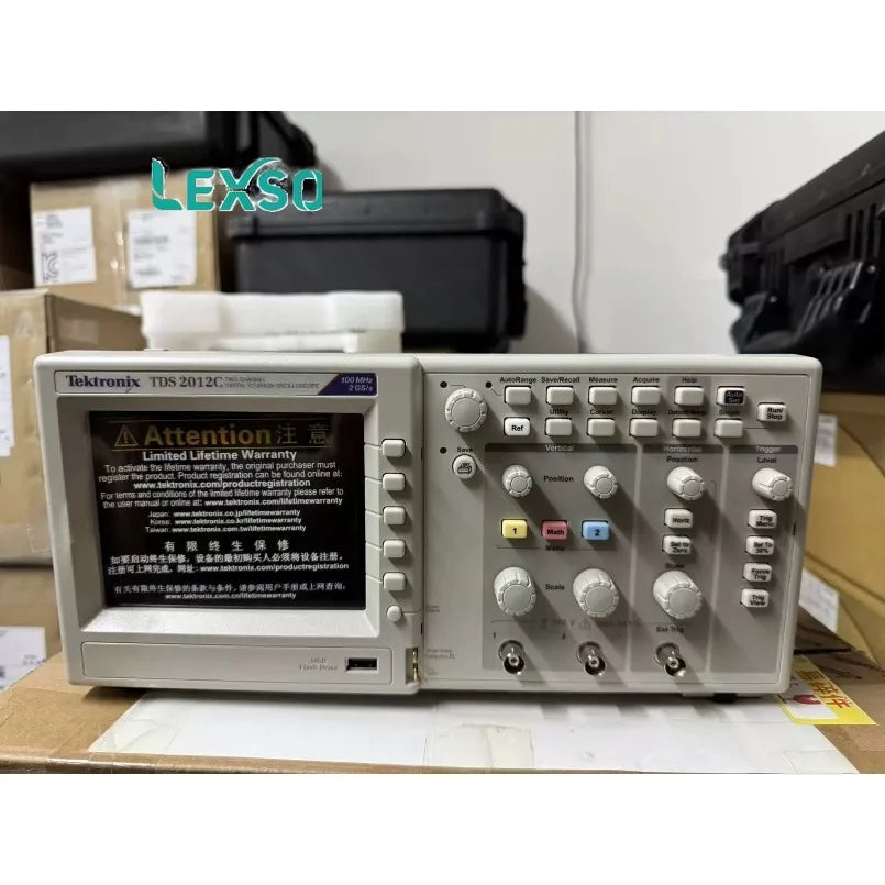 1PCS Tektronix TDS2012C 100MHz 2Ch Oscilloscope Used   lexso