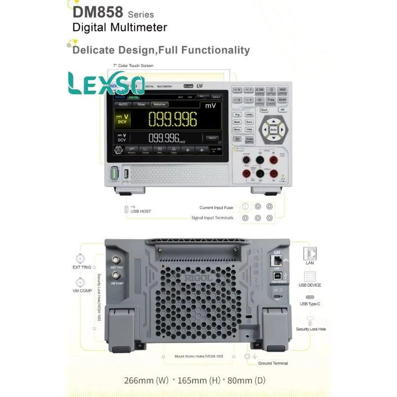 Rigol The DM858 Digital Multimeter Supports Five-and-a-half Digit Reading And Is Equipped With Web Control    lexso