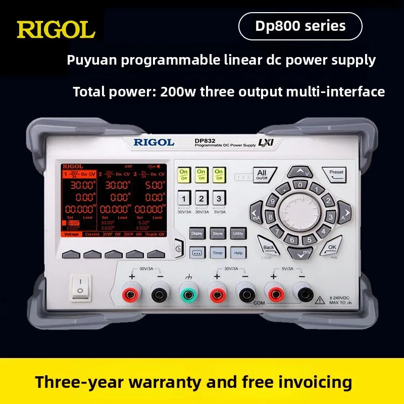 RIGOL DP811/831A Small Desktop Three-Channel Programmable Linear DC Power Supply Electronic Measuring Instrument