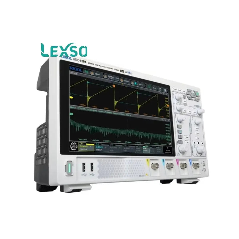 Rigol DHO1204 200MHz 4-Channel Digital Oscilloscope for Measurement 12-bit High Resolution 2GSa/s Sampling Rate r lexso