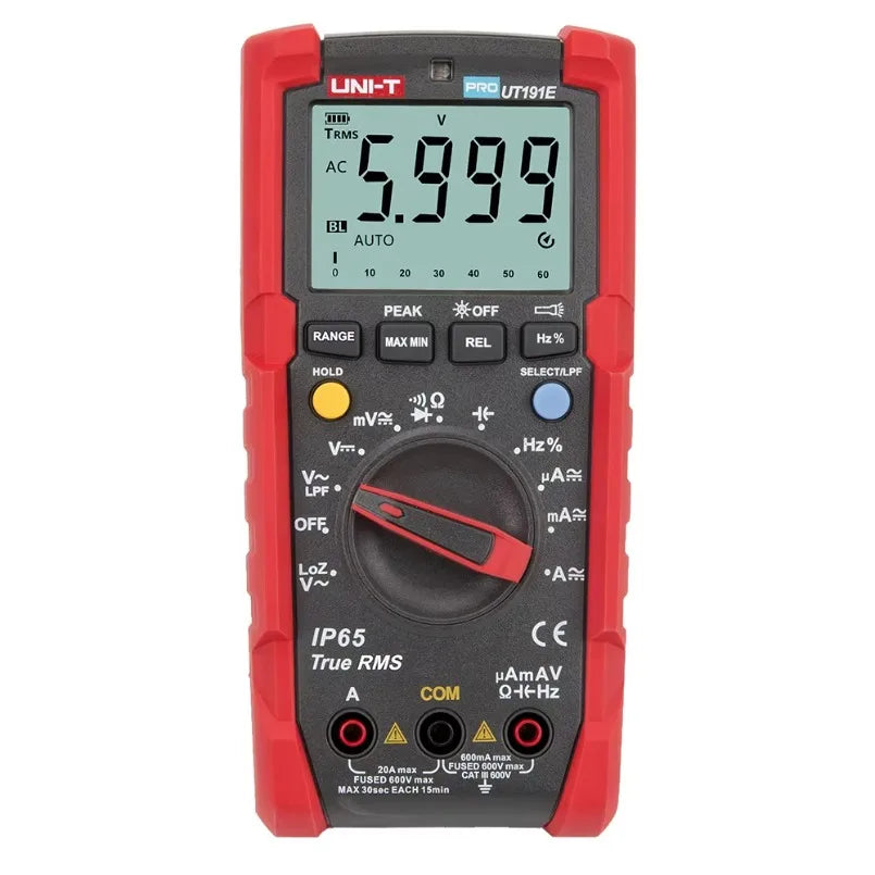 Uni-T Ut191E Ac Dc 20A 600V Digital Multimeter Manual Digital Multimeter Price Ammeter Voltmeter Industrial Test Ohmmeter lexso