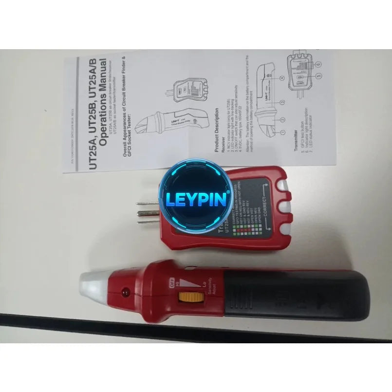 UNI-T 90-120V Adjustable Sensitivity Tracer Finder Tool Adaptor Electrical Integrated GFCI Outlet Tester Beep Indication  lexso