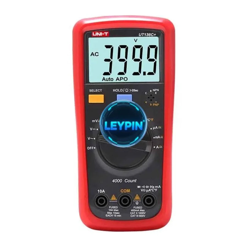 UNI-T UT136C+ High Quality Digital Micro Multimeter Tester Automatic Range with High Resolution LCD Display  lexso