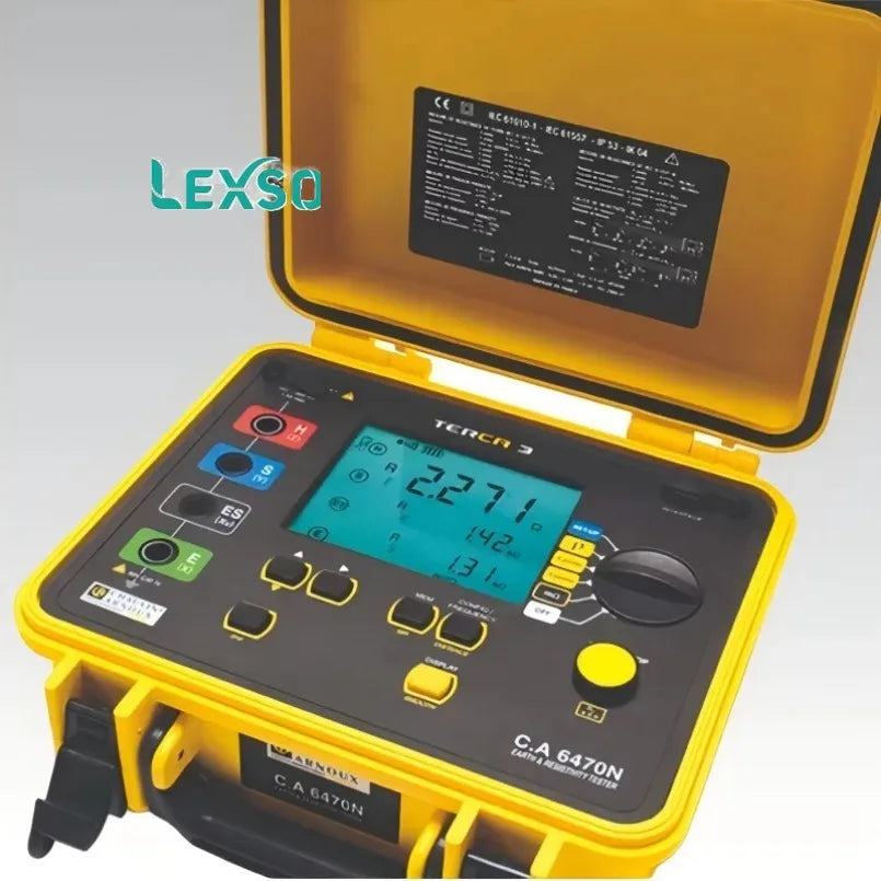 Chauvin Arnoux Ca6470n Digital Multifunctional Earth Resistance Tester Measuring  Analysing Instruments   lexso